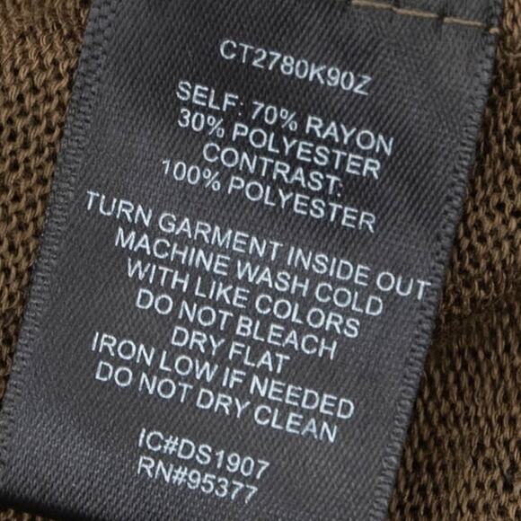 Sanctuary Olive Green Elina Long Sleeve Split-Neck Tee Size 1X - Picture 6 of 8